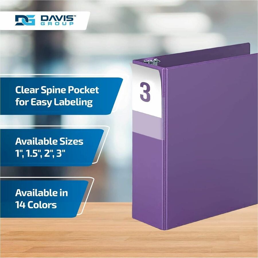 Davis Group Essential Angle D-Ring Binder 3" - 2305-69
