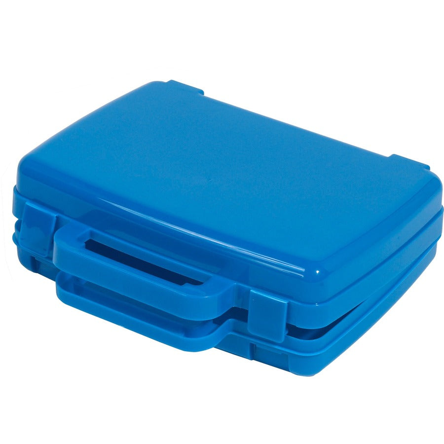 Deflecto Antimicrobial Storage Case Blue - 39506BLU