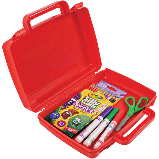Deflecto Antimicrobial Storage Case Red