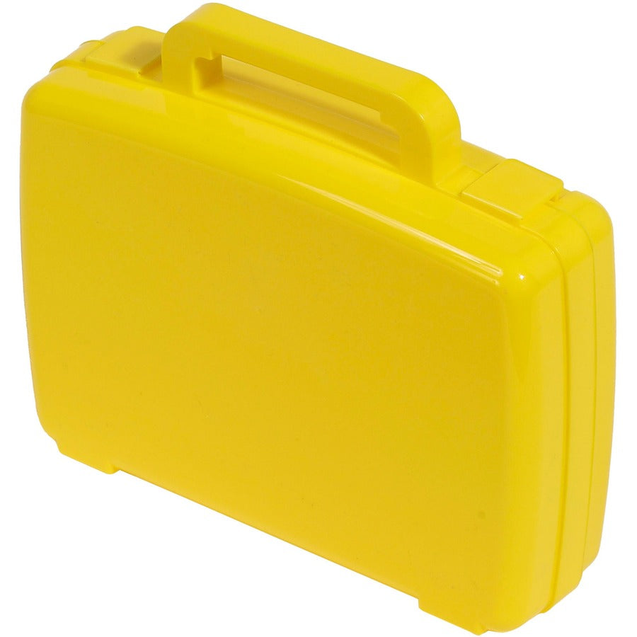 Deflecto Antimicrobial Storage Case Yellow - 39506YEL