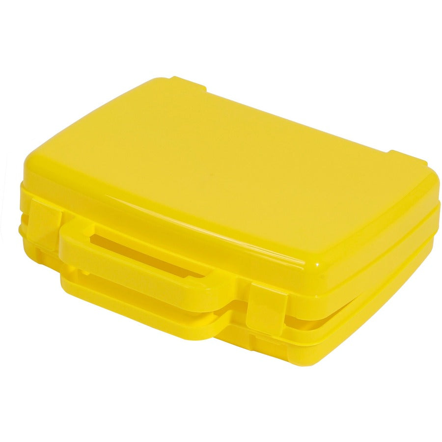 Deflecto Antimicrobial Storage Case Yellow - 39506YEL