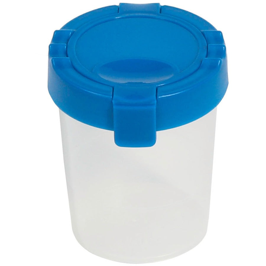 Deflecto Antimicrobial Kids No Spill Paint Cup Blue - 39515BLU