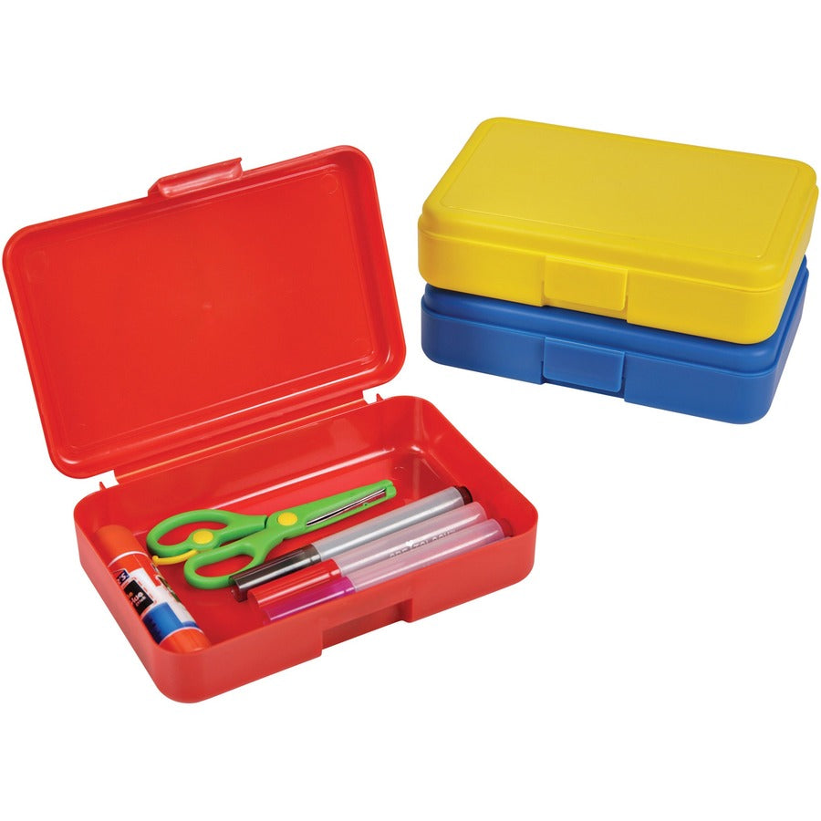 Deflecto Antimicrobial Pencil Box Yellow - 39504YEL