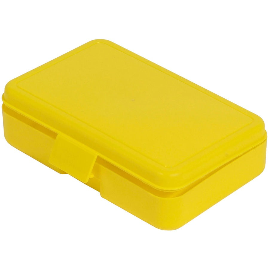 Deflecto Antimicrobial Pencil Box Yellow - 39504YEL