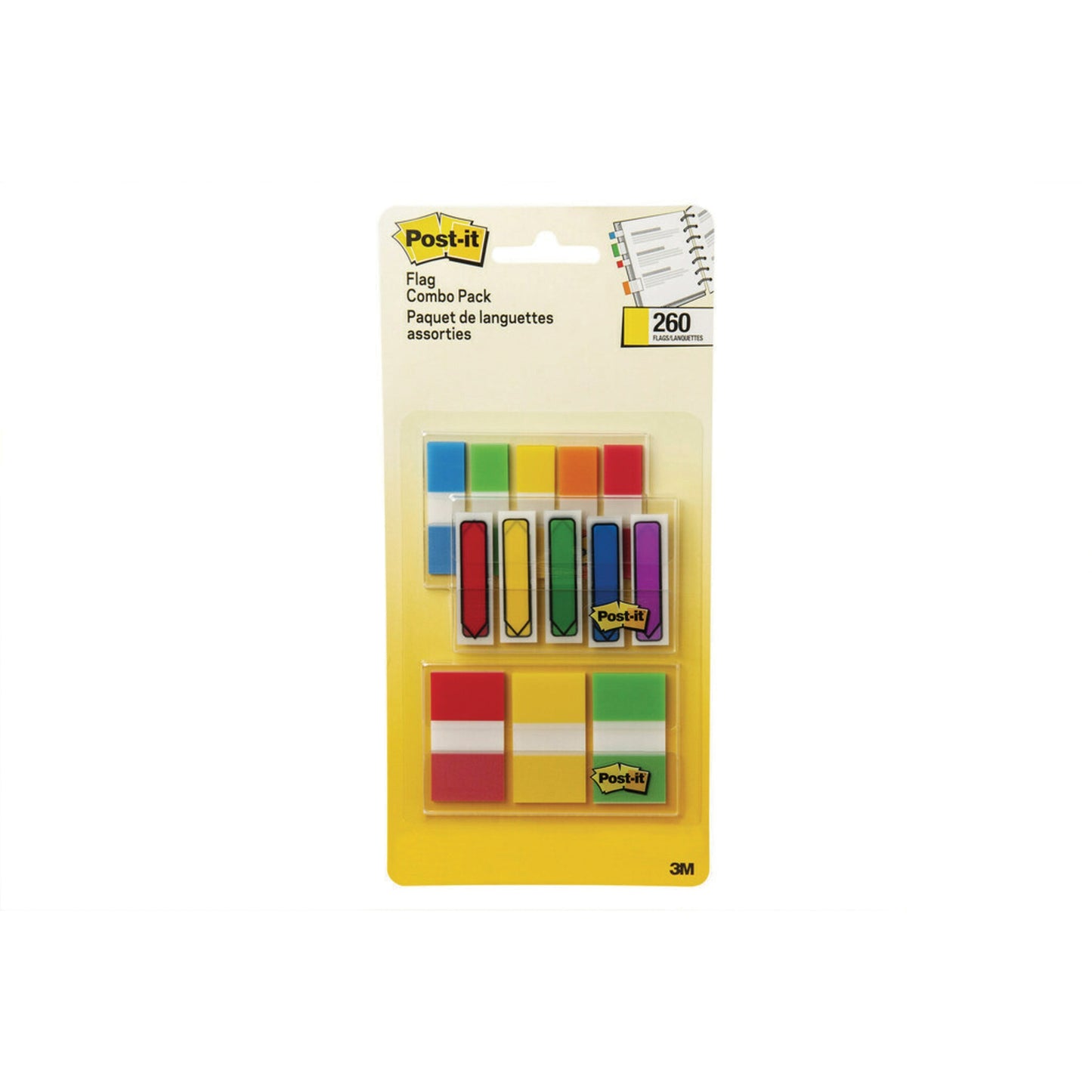 Post-it&reg; Flags Value Pack Assorted Colours 3 Dispensers/pkg