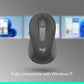 Logitech Signature M650 Wireless Mouse - For Small to Medium Sized Hands, 2-Year Battery, Silent Clicks, Customizable Side Buttons, Bluetooth, Multi-Device Compatibility (Graphite) - 910-006250