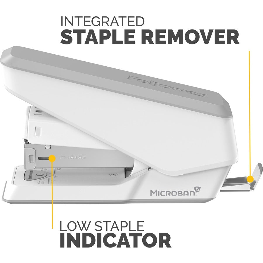 Fellowes LX840 Half Strip EasyPress Stapler White - 5011501