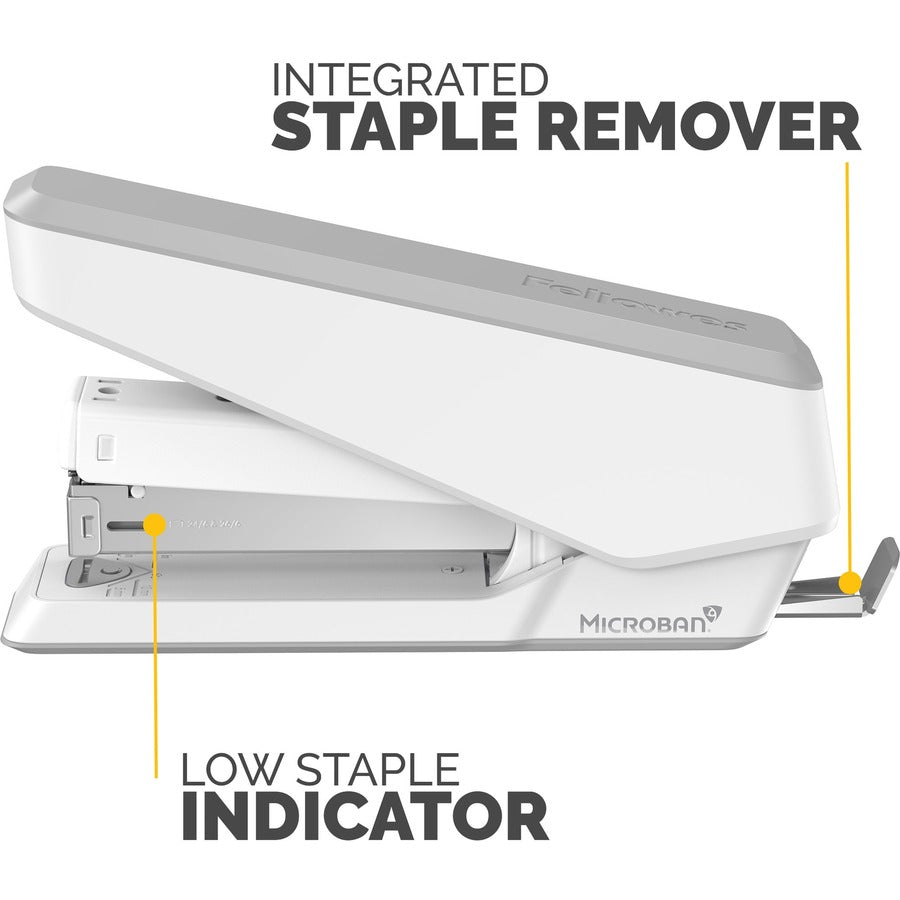 Fellowes LX850 Full Strip EasyPress Stapler - White - 5011601