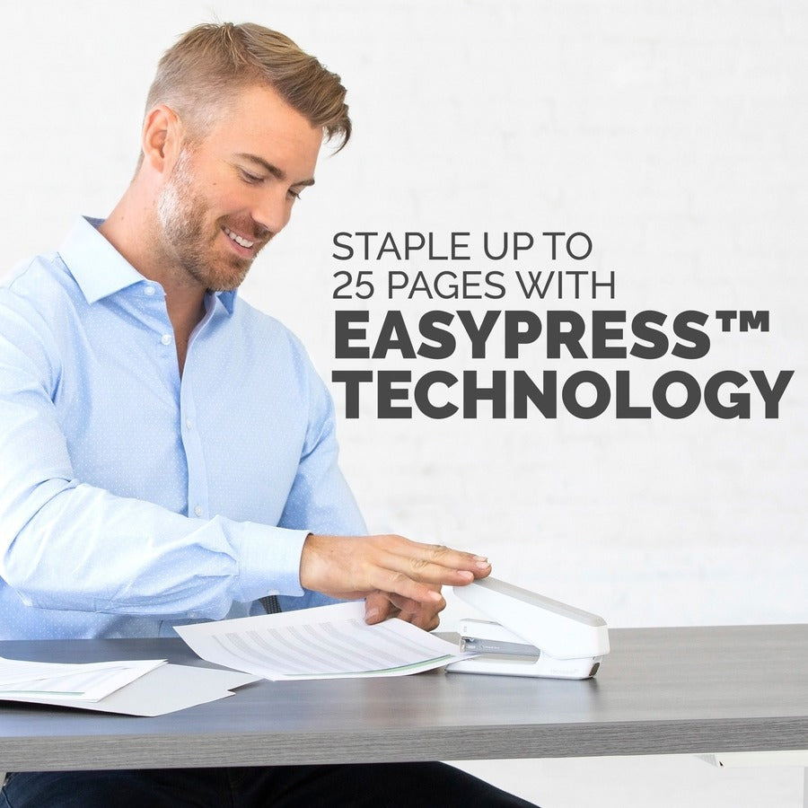 Fellowes LX850 Full Strip EasyPress Stapler - White - 5011601
