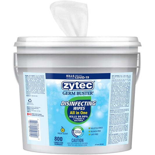 Zytec Disinfecting Wipes - All in One - 800 Wipes