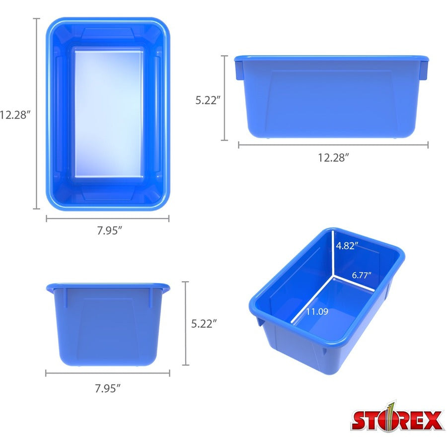 Storex 62735U05C Storage Bin - 62735U05C