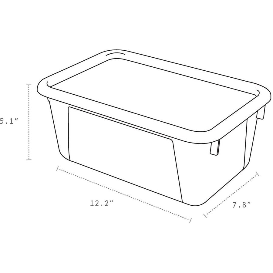 Storex 62738U05C Storage Bin - 62738U05C