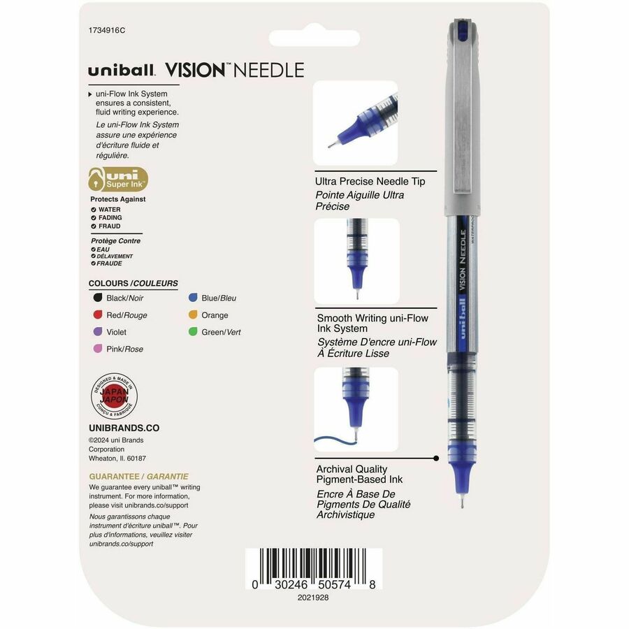 uniball Vision Needle Rollerball Pens - 1734916C