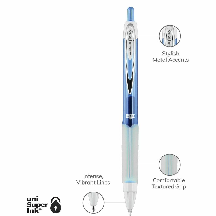 uniball&trade; 207 Fashion Retractable Gel Pens - 1739929C