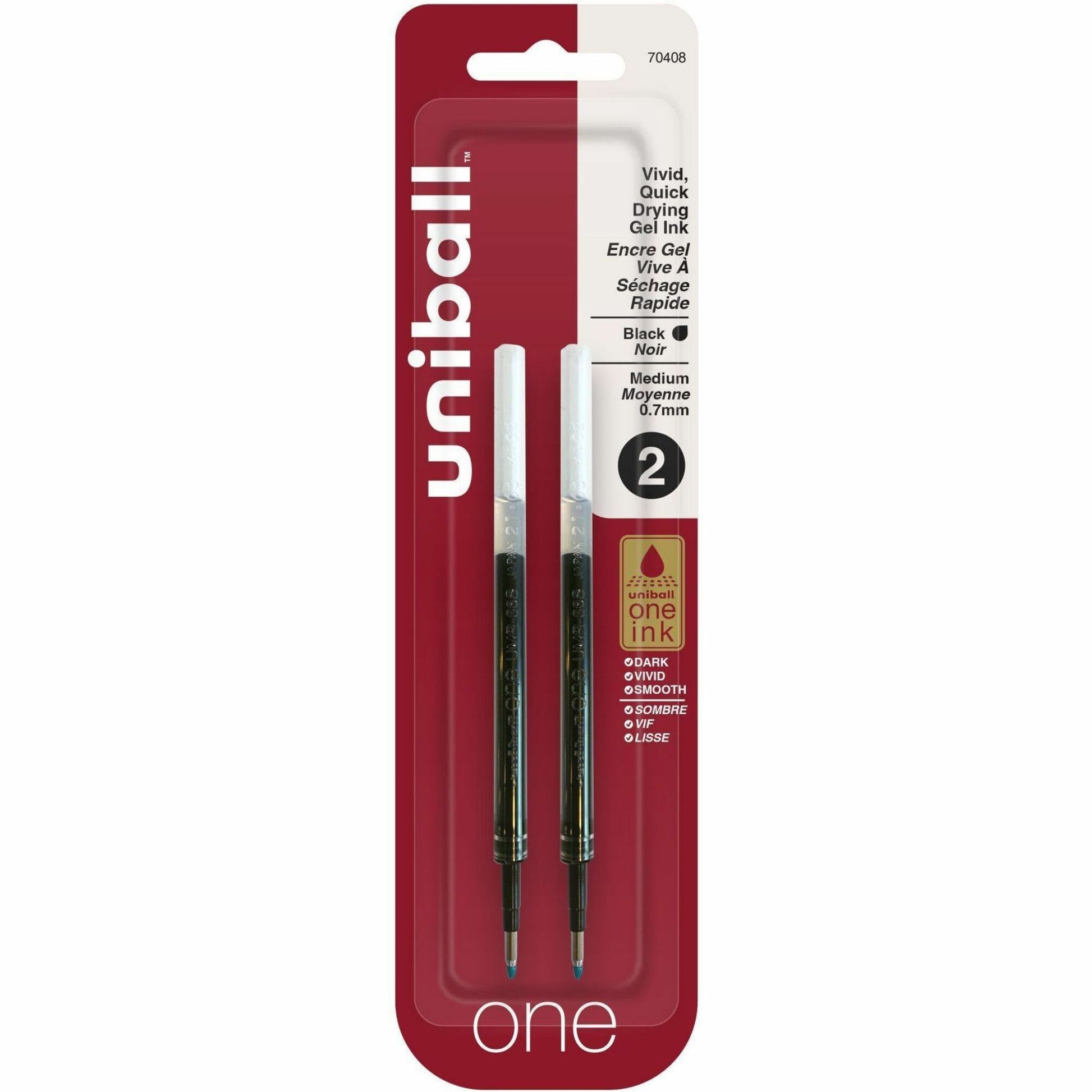 uniball one Retractable Gel Pen Refills
