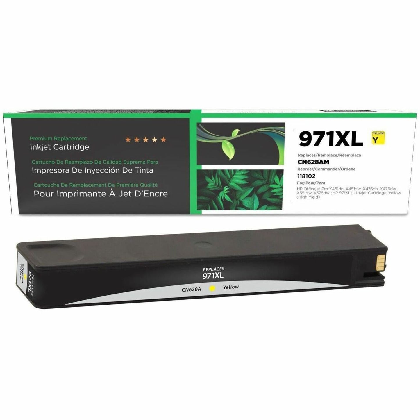 CIG Remanufactured High Yield Inkjet Ink Cartridge 971XL (CN628AM) - Yellow - 1 Each