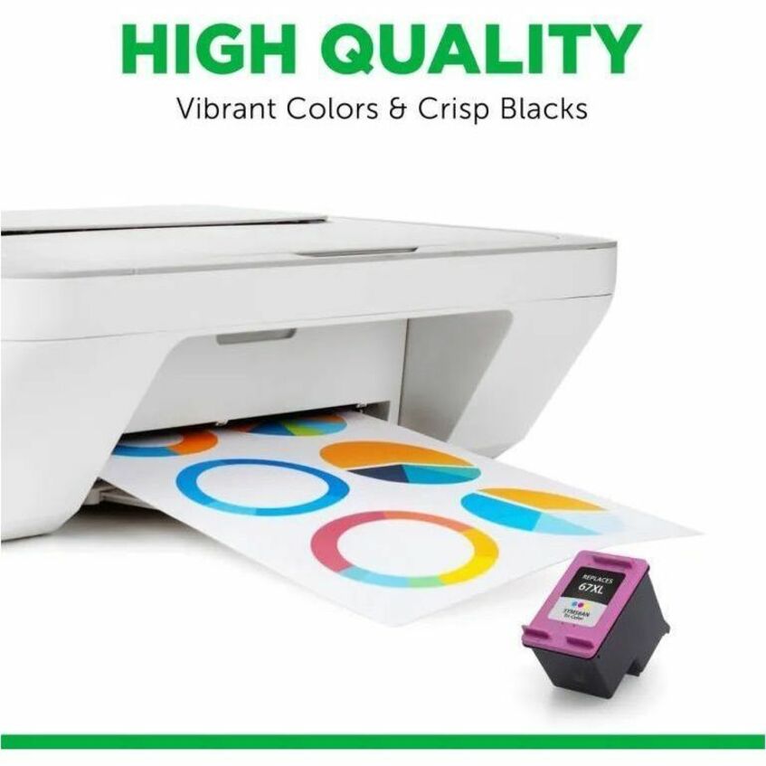 CIG 118155 Remanufactured High Yield Inkjet Ink Cartridge - Single Pack 65, 65XL (65XL (N9K03AN)) - Tri-color - 1 Each - 118155