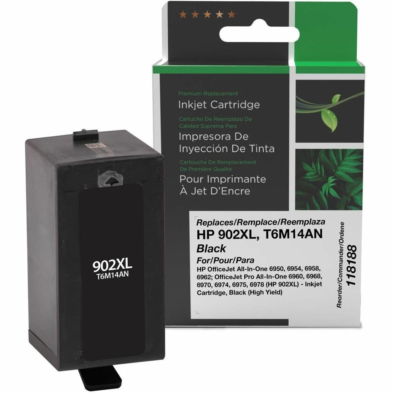 CIG Remanufactured High Yield Inkjet Ink Cartridge 902XL (HP 902XL, HP T6M14AN) - Black - 1 Each