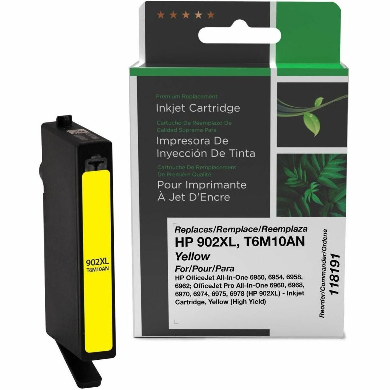 CIG Remanufactured High Yield Inkjet Ink Cartridge 902XL (HP 902XL, HP T6M10AN) - Yellow - 1 Each