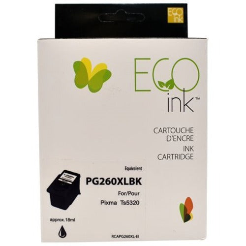 EcoTone Toner Cartridge - Remanufactured for Canon PG-260XL - Black