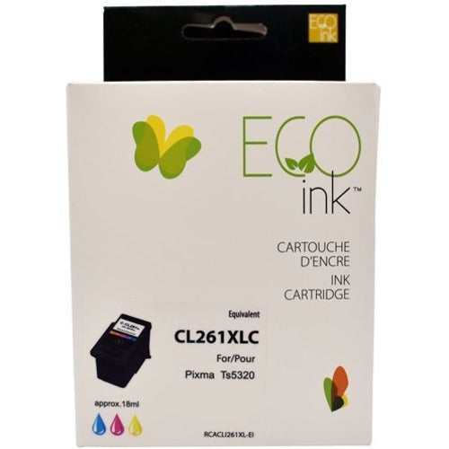 EcoTone Toner Cartridge - Remanufactured for Canon CL-261XL - Color
