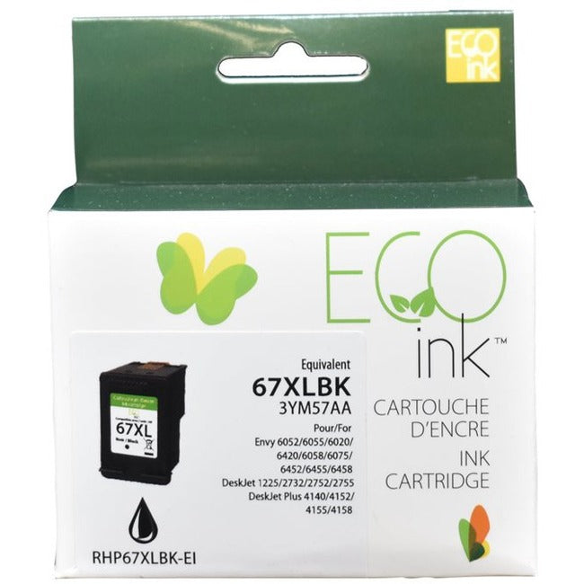 Eco Ink Ink Cartridge - Remanufactured for Hewlett Packard 3YM57AN - Black