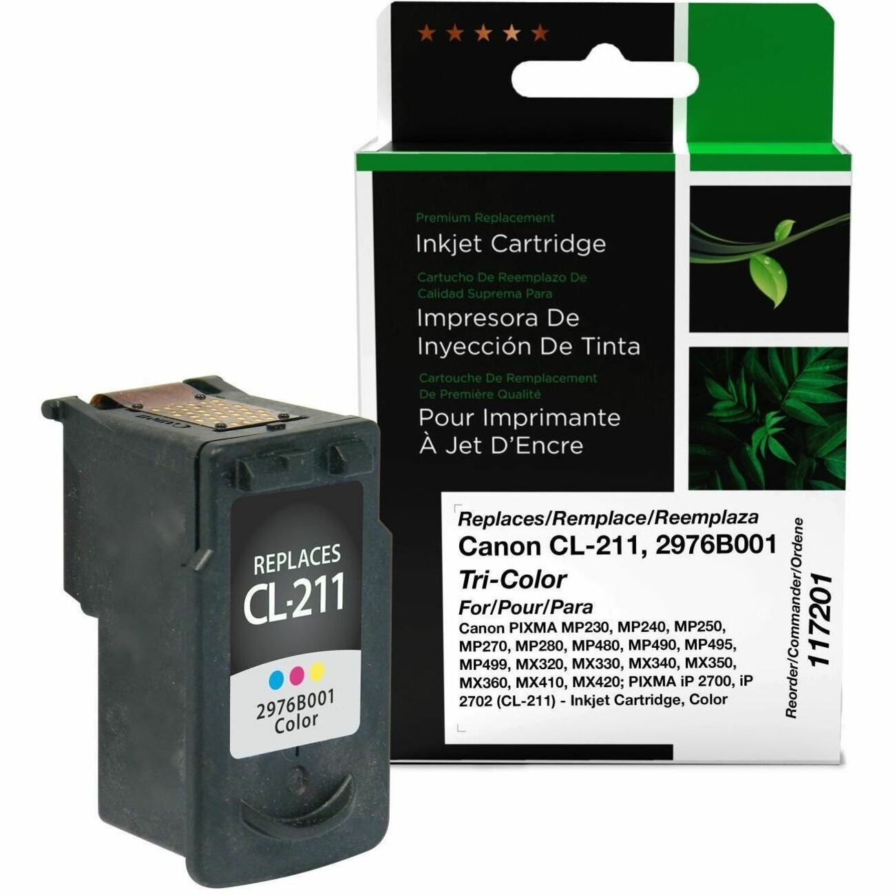 CIG Remanufactured Inkjet Ink Cartridge 2976B001 - Tri-color - 1 Each