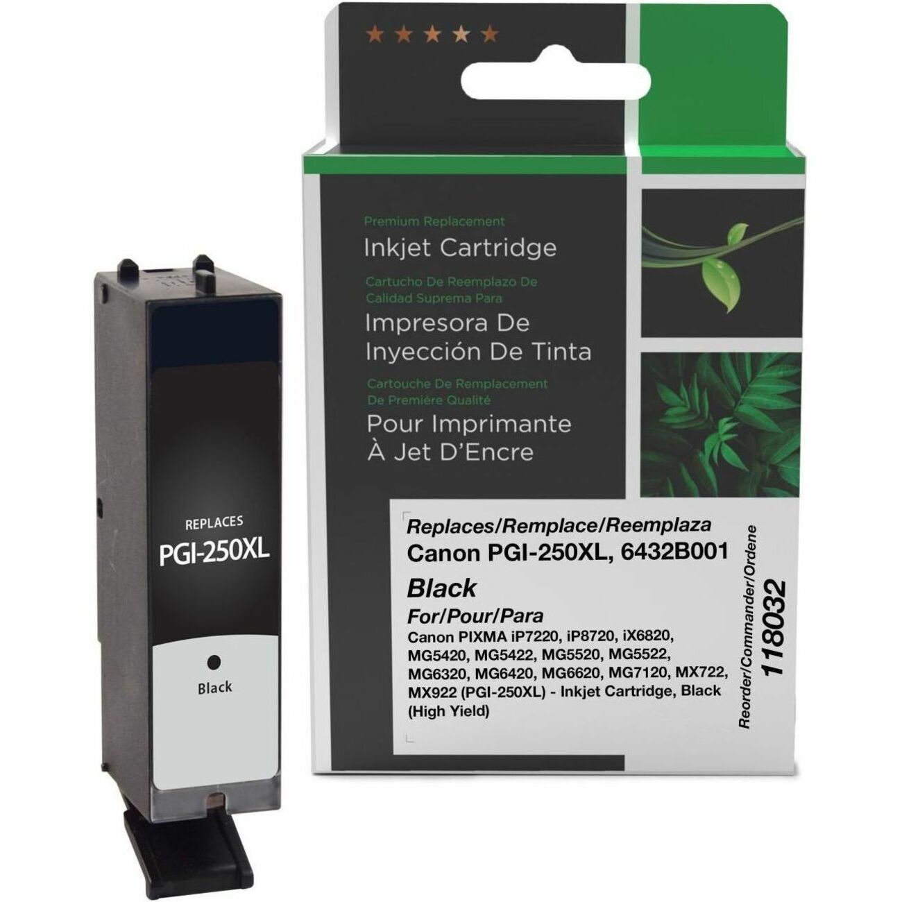 CIG Remanufactured High Yield Inkjet Ink Cartridge 6432B001 - Black - 1 Each