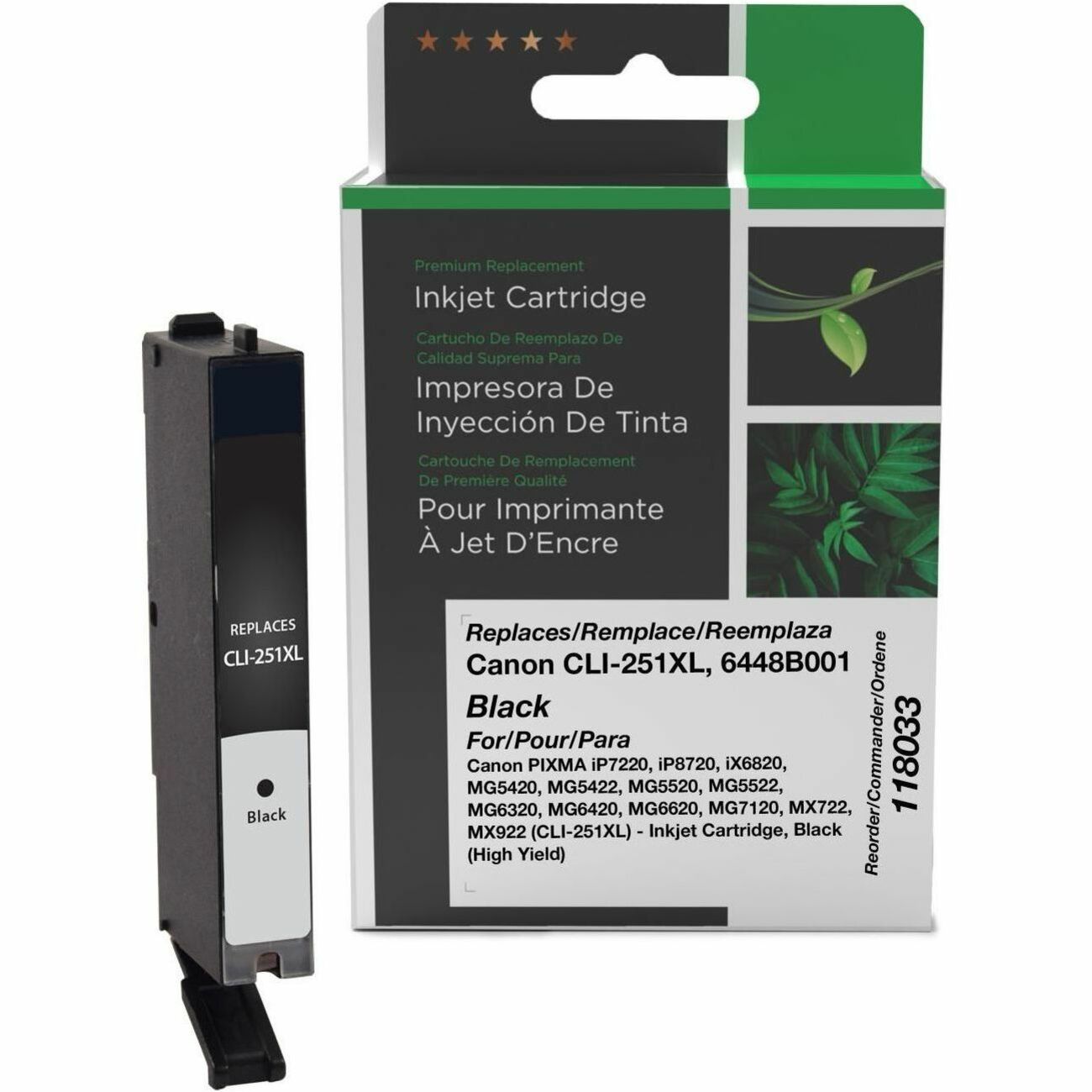 CIG Remanufactured High Yield Inkjet Ink Cartridge 6448B001 - Black - 1 Each