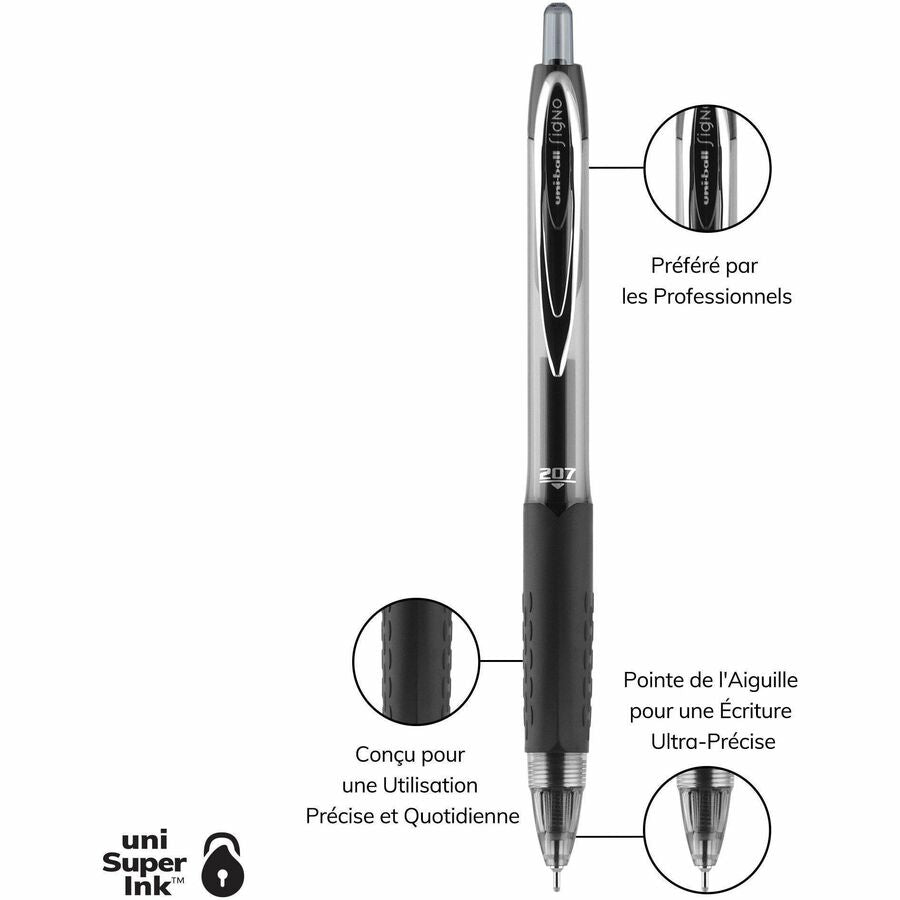 uniball&#8482; 207 Retractable Gel Needle Point - UBC1736097