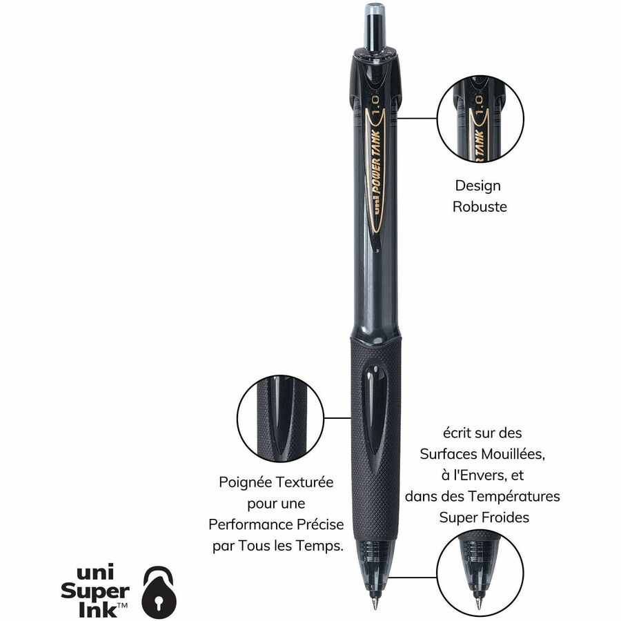 uniball™ Power Tank Retractable Ballpoint Pens - UBC42070