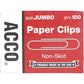 ACCO Economy Jumbo Non-Skid Paper Clips - ACC72585