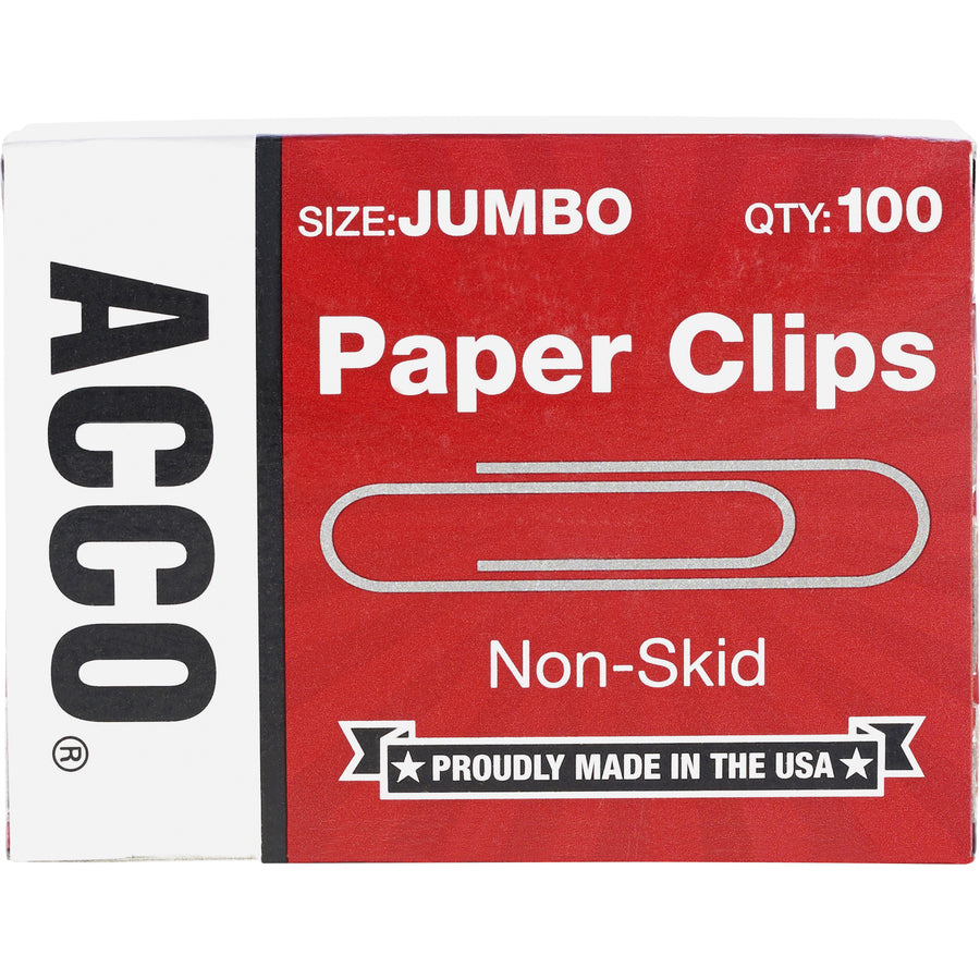 ACCO Economy Jumbo Non-Skid Paper Clips - ACC72585