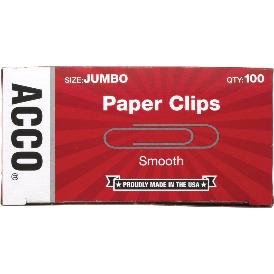 ACCO Economy Jumbo Smooth Paper Clips - ACC72580