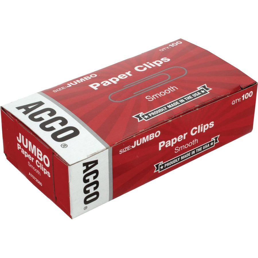 ACCO Economy Jumbo Smooth Paper Clips - ACC72580