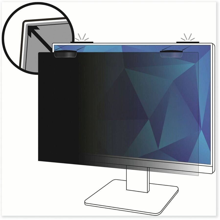 3M™ Privacy Filter for 23in Full Screen Monitor with 3M™ COMPLY™ Magnetic Attach, 16:9, PF230W9EM - PF230W9EM