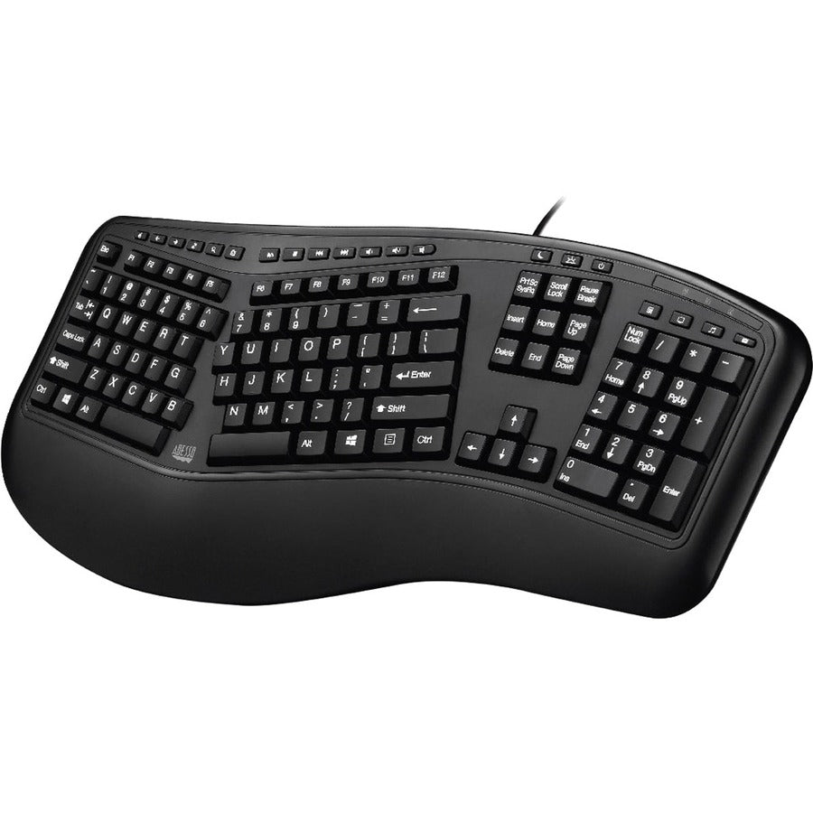 Adesso Ergonomic Wired Keyboard - AKB-150UB