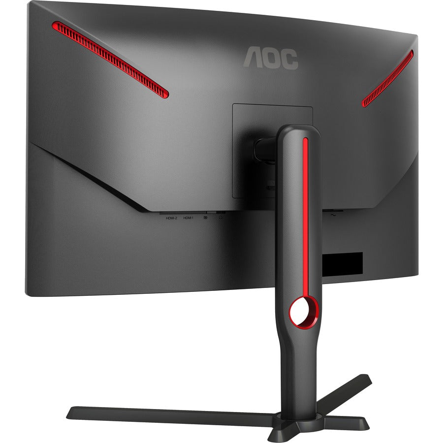 AOC CQ27G3S 27" Class WQHD Curved Screen Gaming LCD Monitor - 16:9 - Black, Red - CQ27G3S