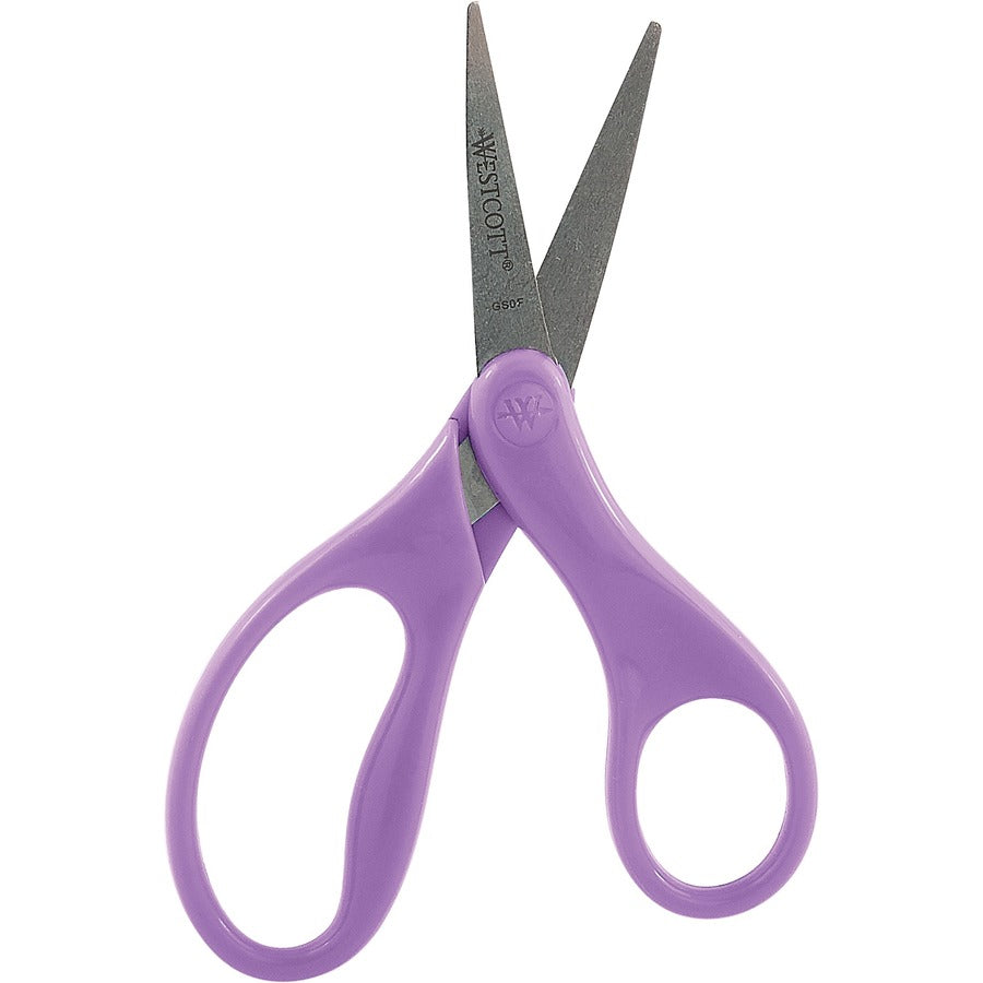 Westcott Antimicrobial Hard Handle Scissors 5" Purple - 15756