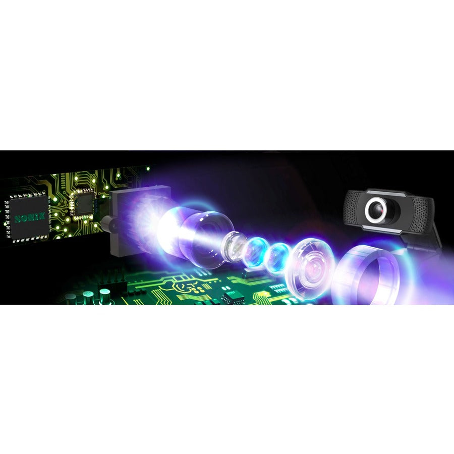 Adesso CyberTrack H4 Webcam - 2.1 Megapixel - 30 fps - Black, Silver - USB 3.0 - 1 Pack(s) - 829107