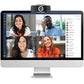 Adesso CyberTrack H4 Webcam - 2.1 Megapixel - 30 fps - Black, Silver - USB 3.0 - 1 Pack(s) - 829107