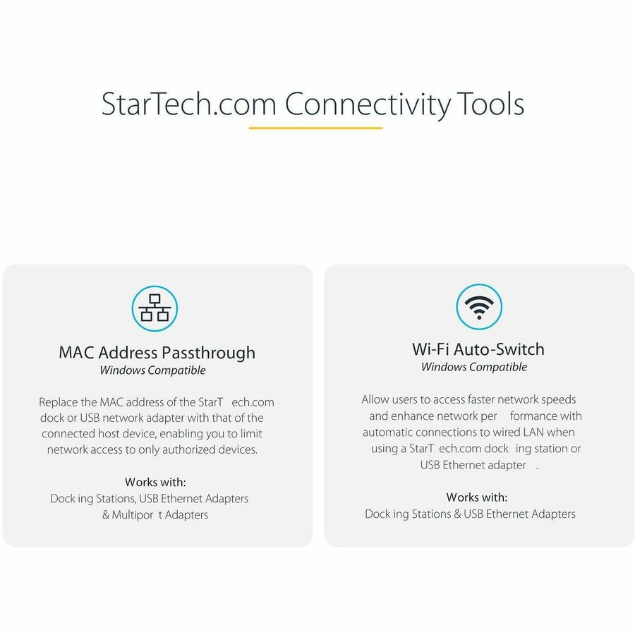 StarTech.com USB-C to Ethernet Adapter, 10/100/1000 Mbps, Gigabit Network Adapter, ASIX AX88179A, 1ft/30cm Cable, Windows/macOS/Linux - US1GC30B2