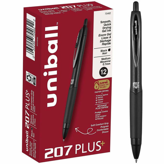 uniball&trade; 207 Plus+ Retractable Gel Pens