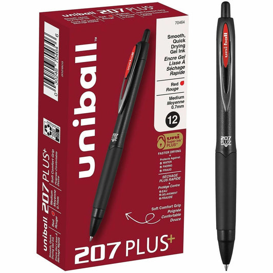 uniball&trade; 207 Plus+ Retractable Gel Pens