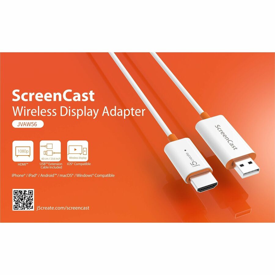 j5 create ScreenCast Wireless Display Adapter - JVAW56