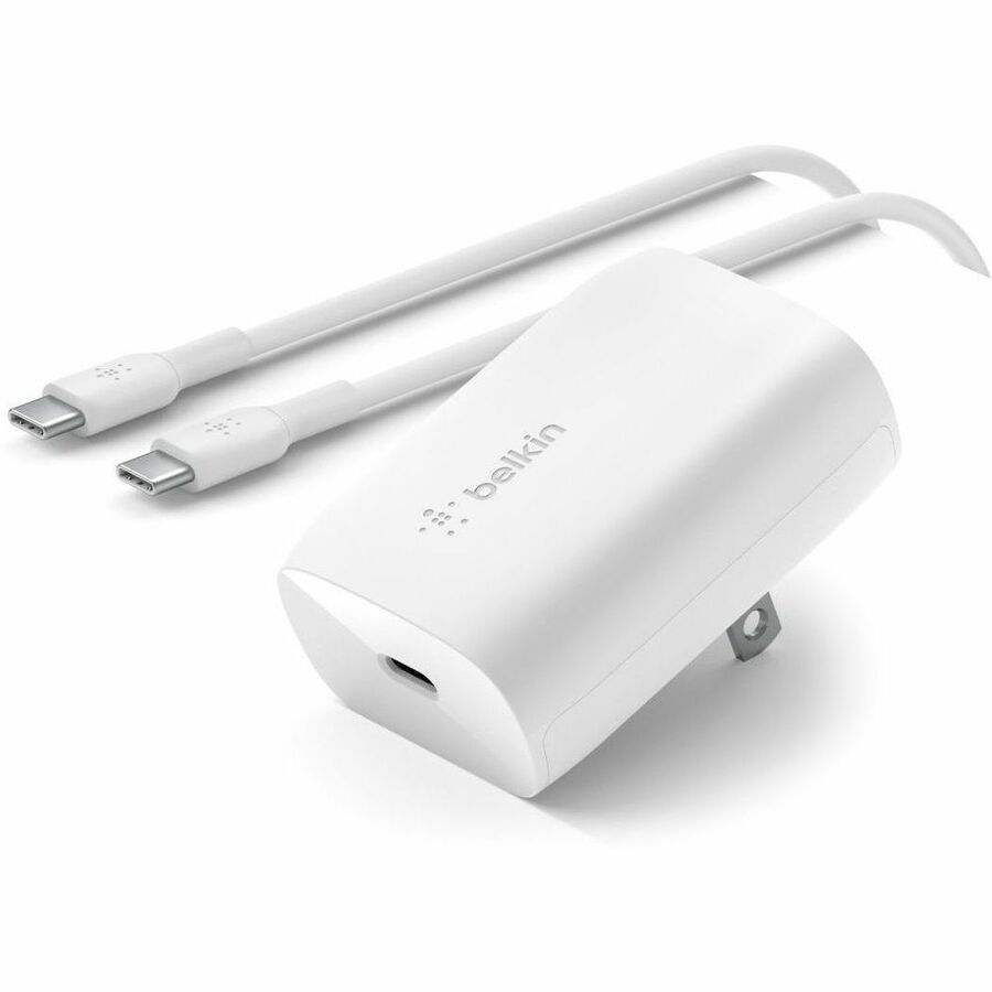 Belkin BoostCharge USB-C PD 3.0 PPS Wall Charger 30W + USB-C to USB-C Cable - WCA005DQ1MWH-B6