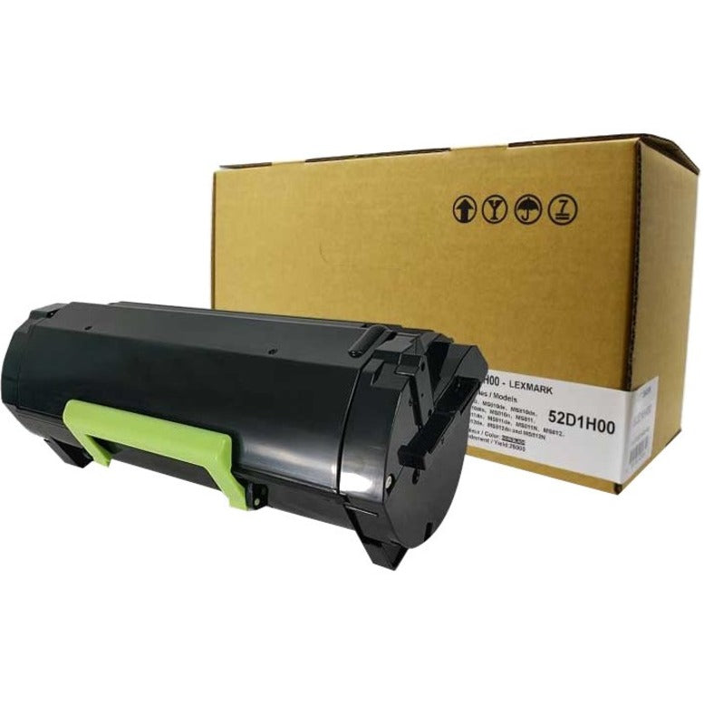 White Box Toner Cartridge 52D1H00 - Black - 1 Pack - CLEX52D1H00-WB