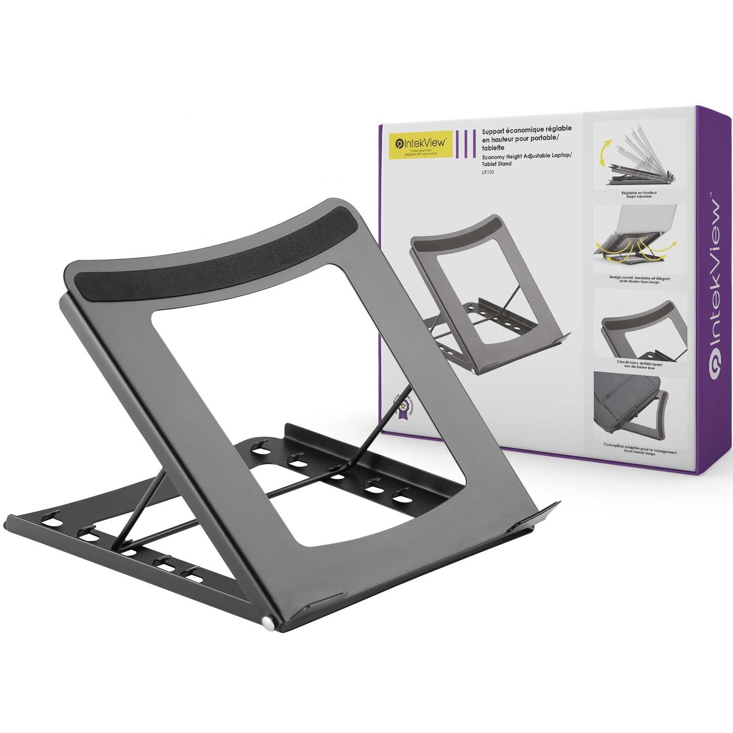 IntekView Height Adjustable Ergonomic Laptop & Tablet Stand