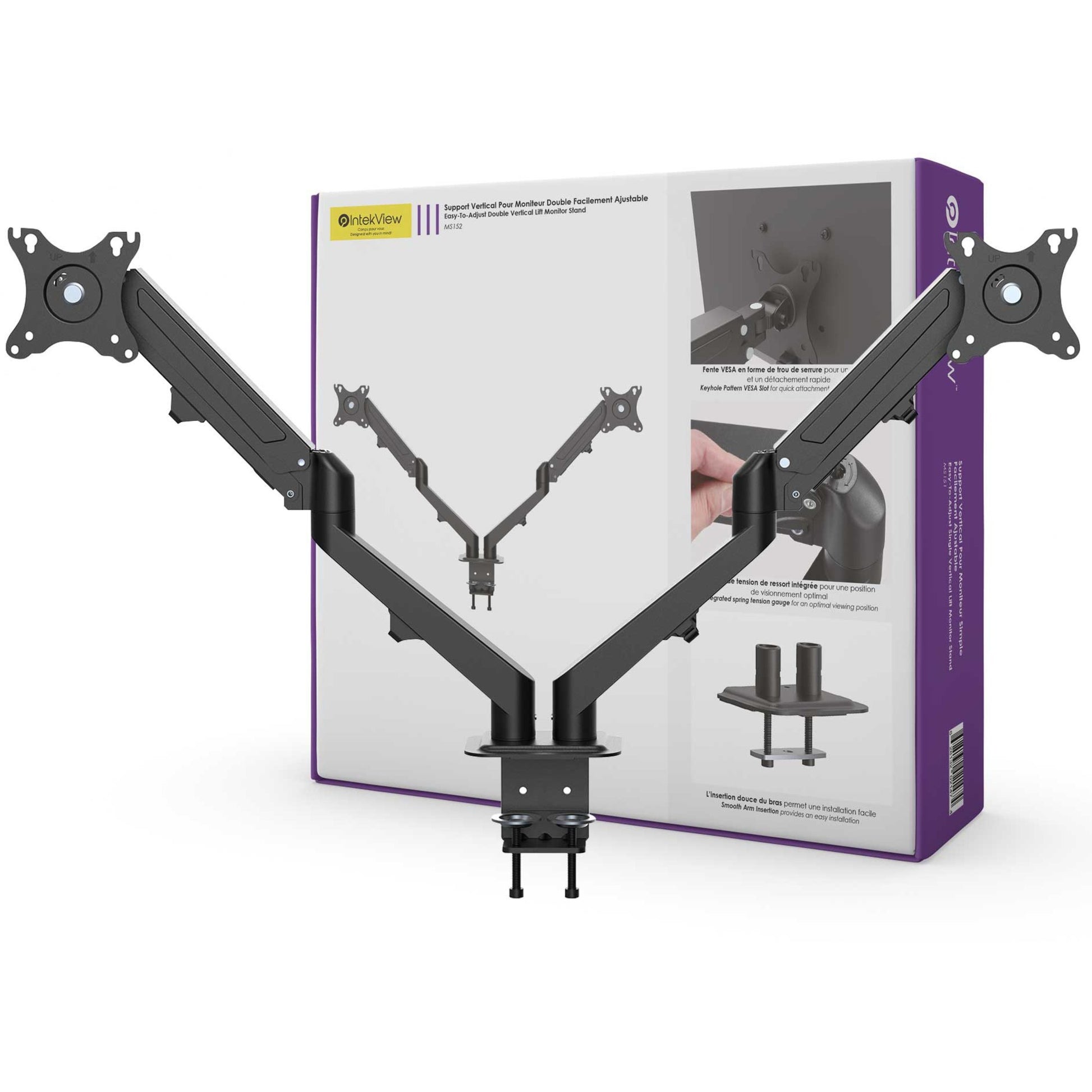 IntekView Ergonomic Monitor Mounting Arm