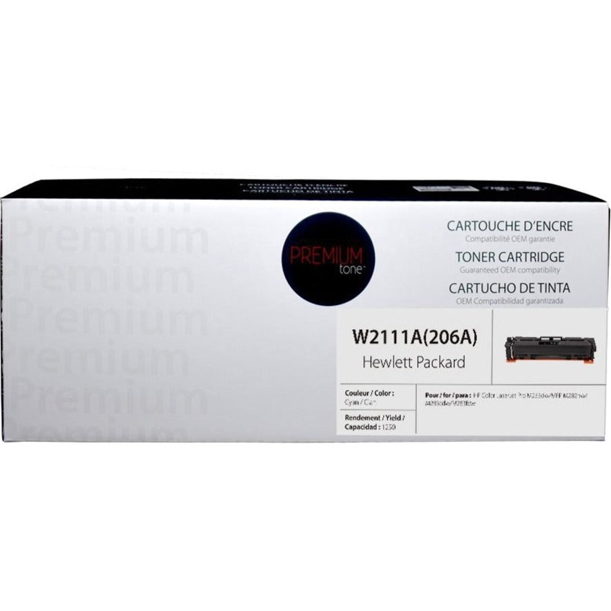 Premium Tone Toner Cartridge - Alternative for Hewlett Packard W2111A - Cyan - NCHPW2111A